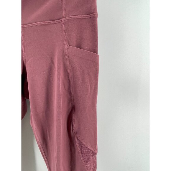 Athleta Women's Pink Pull On Cropped Stretch Activewear Leggings Size XS - Picture 4 of 16